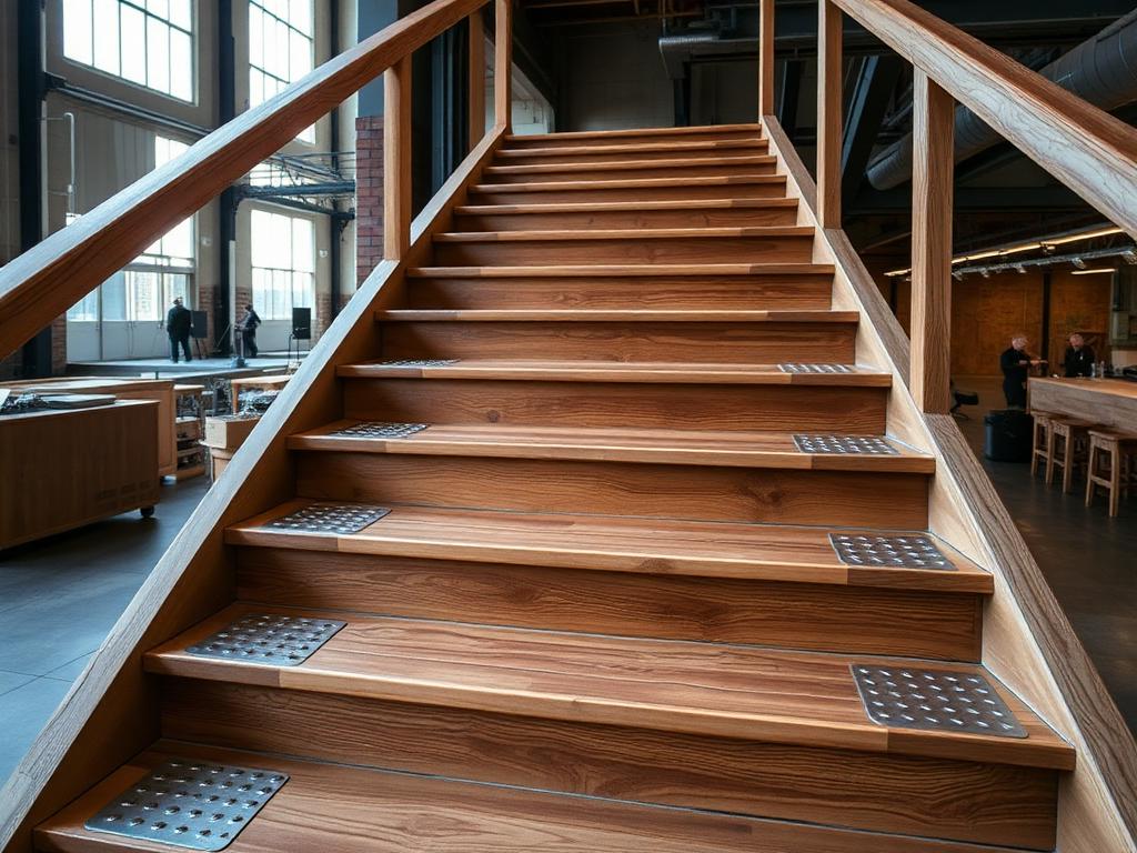 Antislip platen trap evenementencomplex — vlonderproject antislip door Vlonderhoud